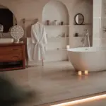luxurious bathroom features